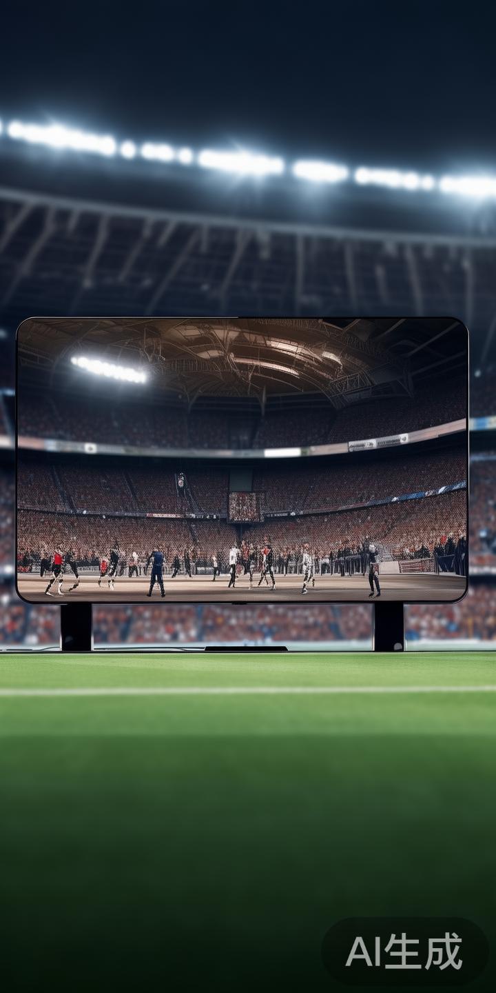 例如，一场备受关注的足球比赛，用户只需轻点几下，即